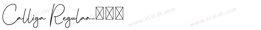 Calliga Regular字体转换